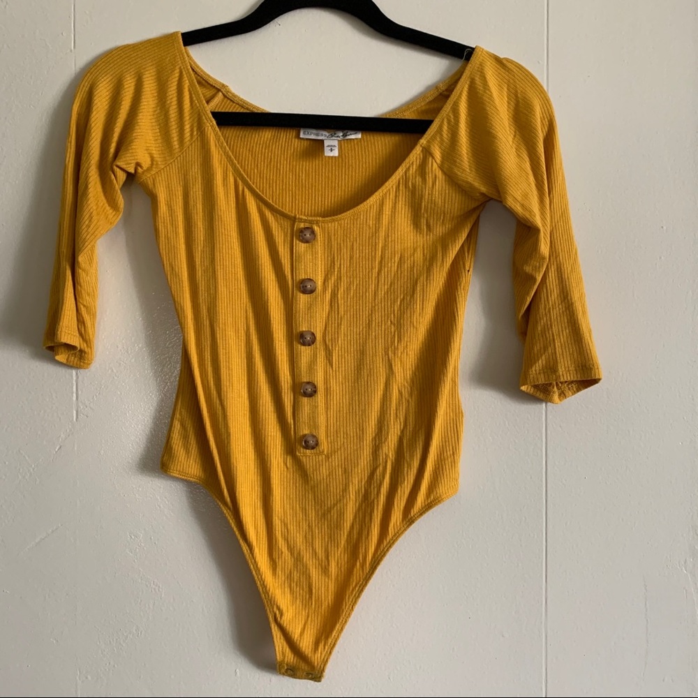 Mustard yellow bodysuit